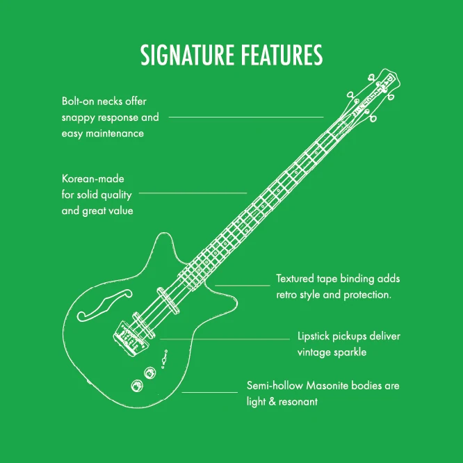 Blueprint of Danelectro intro packet