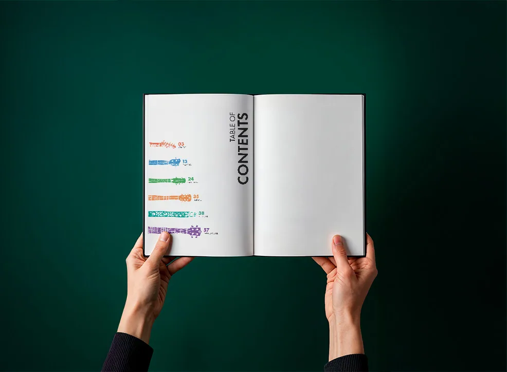 Catalog table of contents
