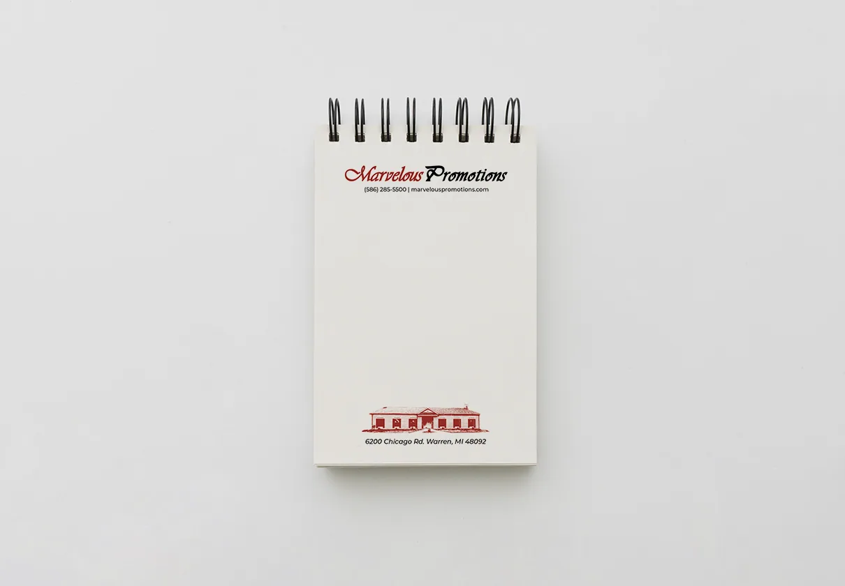 Promotional notepad mockup